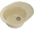 Мойка mixline ML-GM Gloss 02 овальная, с крылом, бежевая, 460х580х180 мм 542270 1