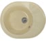 Мойка mixline ML-GM Gloss 02 овальная, с крылом, бежевая, 460х580х180 мм 542270 2