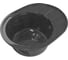 Мойка mixline ML-GM Gloss 02 овальная, с крылом, черная, 460х580х180 мм 542283 1