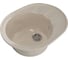 Мойка mixline ML-GM Gloss 02 овальная, с крылом, песочная, 460х580х180 мм 542284 1