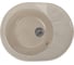 Мойка mixline ML-GM Gloss 02 овальная, с крылом, песочная, 460х580х180 мм 542284 2