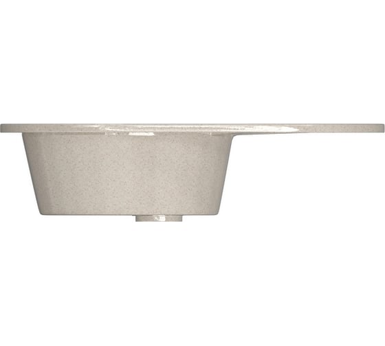 Мойка mixline ML-GM Gloss 03 овальная, с крылом, песочная, 480х740х180 мм 542289
