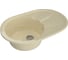 Мойка mixline ML-GM Gloss 03 овальная, с крылом, бежевая, 480х740х180 мм 542286 1