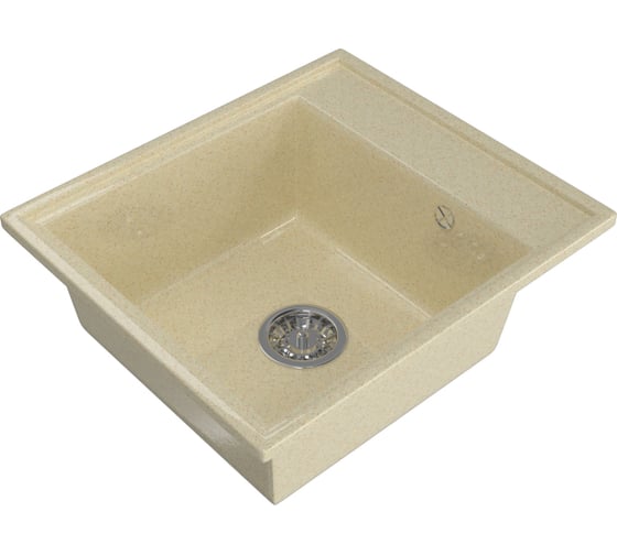 Мойка mixline ML-GM Gloss 04 бежевая, 480х420х180 мм 542291 1