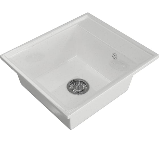 Мойка mixline ML-GM Gloss 04 белая, 480х420х180 мм 542295 1