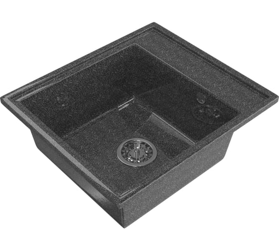 Мойка mixline ML-GM Gloss 04 черная, 480х420х180 мм 542293 1