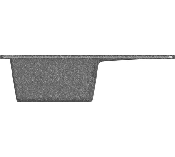 Мойка mixline ML-GM Gloss 05 с крылом, черная, 480х620х180 мм 542298