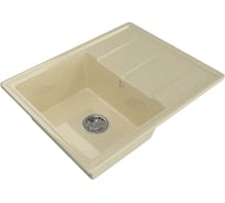 Мойка mixline ML-GM Gloss 05 с крылом, бежевая, 480х620х180 мм 542296