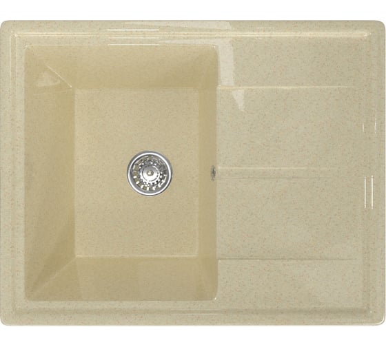 Мойка mixline ML-GM Gloss 05 с крылом, бежевая, 480х620х180 мм 542296