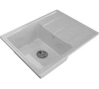 Мойка mixline ML-GM Gloss 05 с крылом, серая, 480х620х180 мм 542297