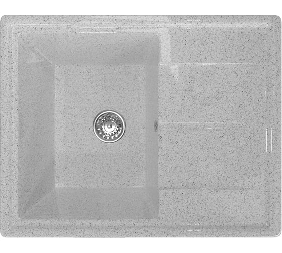 Мойка mixline ML-GM Gloss 05 с крылом, серая, 480х620х180 мм 542297