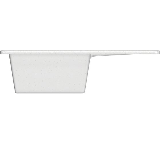 Мойка mixline ML-GM Gloss 05 с крылом, белая, 480х620х180 мм 542300