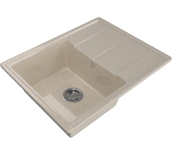 Мойка mixline ML-GM Gloss 05 с крылом, песочная, 480х620х180 мм 542299