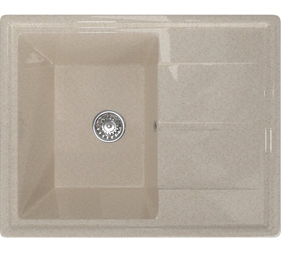 Мойка mixline ML-GM Gloss 05 с крылом, песочная, 480х620х180 мм 542299