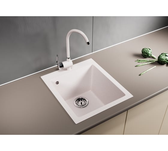 Мойка mixline ML-GM14 светло-розовая, 311, 495х420х190 мм 525096