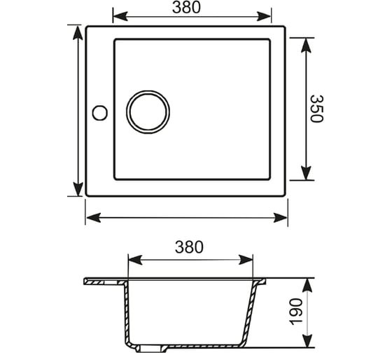 Мойка mixline ML-GM14 светло-розовая, 311, 495х420х190 мм 525096