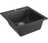 Мойка mixline ML-GM14 черная, 308, 495х420х190 мм 525094