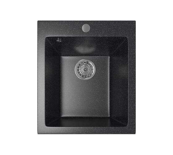 Мойка mixline ML-GM14 черная, 308, 495х420х190 мм 525094