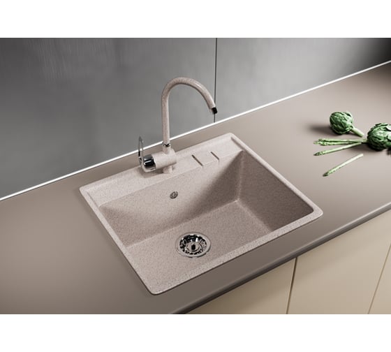 Мойка mixline ML-GM15 песочная, 302, 490х550х200 мм 525100
