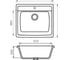 Мойка mixline ML-GM15 черная, 308, 490х550х200 мм 525102 5