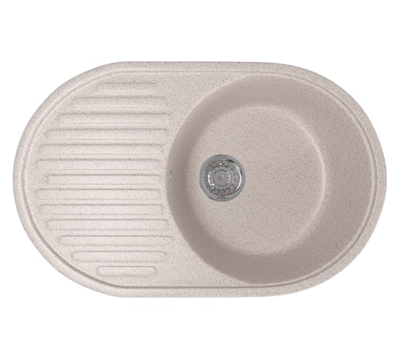 Мойка mixline ML-GM16 овальная, с крылом, песочная, 302, 455х720х180 мм 525108