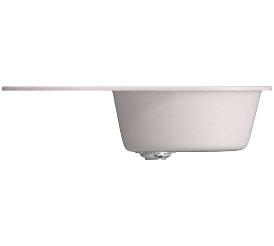 Мойка mixline ML-GM16 овальная, с крылом, светло-розовая, 311, 455х720х180 мм 525112