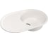 Мойка mixline ML-GM16 овальная, с крылом, белая, 331, 455х720х180 мм 525115 1
