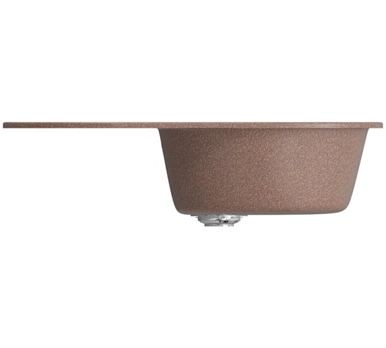 Мойка mixline ML-GM16 овальная, с крылом, терракотовая, 307, 455х720х180 мм 525113