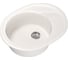 Мойка mixline ML-GM17 овальная, с крылом, белая, 331, 465х570х180 мм 525123 1