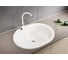 Мойка mixline ML-GM17 овальная, с крылом, белая, 331, 465х570х180 мм 525123 4