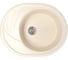 Мойка mixline ML-GM17 овальная, с крылом, бежевая, 328, 465х570х180 мм 525122 2