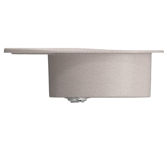 Мойка mixline ML-GM17 овальная, с крылом, песочная, 302, 465х570х180 мм 525116