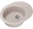 Мойка mixline ML-GM17 овальная, с крылом, песочная, 302, 465х570х180 мм 525116 1