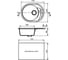 Мойка mixline ML-GM17 овальная, с крылом, песочная, 302, 465х570х180 мм 525116 5