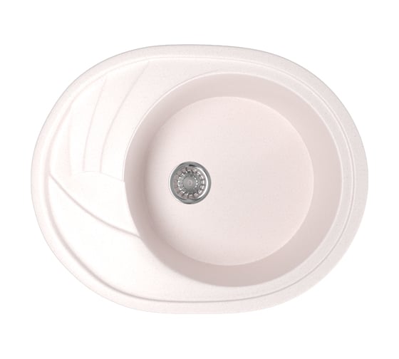 Мойка mixline ML-GM17 овальная, с крылом, светло-розовая, 311, 465х570х180 мм 525120