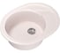 Мойка mixline ML-GM17 овальная, с крылом, светло-розовая, 311, 465х570х180 мм 525120 1