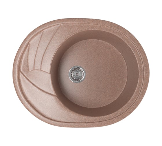 Мойка mixline ML-GM17 овальная, с крылом, терракотовая, 307, 465х570х180 мм 525121