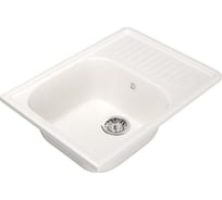 Мойка mixline ML-GM18 с крылом, белая, 331, 490х640х190 мм 525147