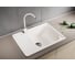 Мойка mixline ML-GM18 с крылом, белая, 331, 490х640х190 мм 525147 4