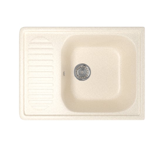 Мойка mixline ML-GM18 с крылом, бежевая, 328, 490х640х190 мм 525146
