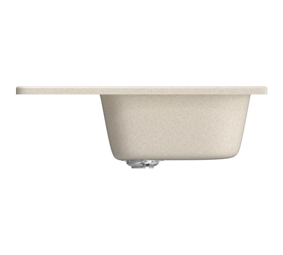 Мойка mixline ML-GM18 с крылом, бежевая, 328, 490х640х190 мм 525146