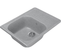 Мойка mixline ML-GM18 с крылом, графит, 342, 490х640х190 мм 533160