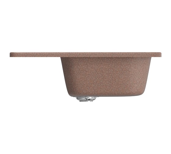 Мойка mixline ML-GM18 с крылом, терракотовая, 307, 490х640х190 мм 525145