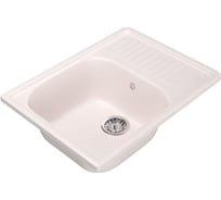 Мойка mixline ML-GM18 с крылом, светло-розовая, 311, 490х640х190 мм 525144