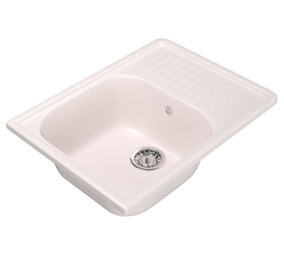 Мойка mixline ML-GM18 с крылом, светло-розовая, 311, 490х640х190 мм 525144