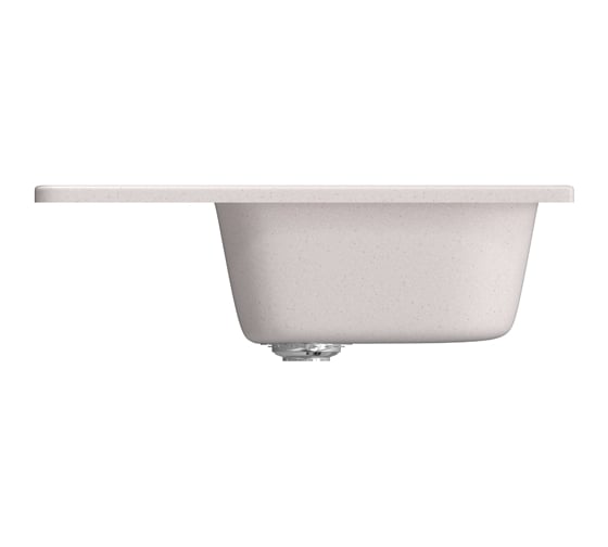 Мойка mixline ML-GM18 с крылом, светло-розовая, 311, 490х640х190 мм 525144