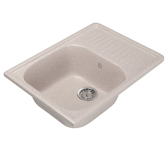 Мойка mixline ML-GM18 с крылом, песочная, 302, 490х640х190 мм 525140