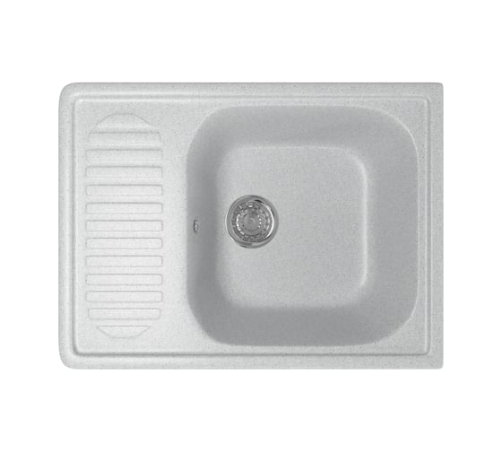 Мойка mixline ML-GM18 с крылом, серая, 310, 490х640х190 мм 525141