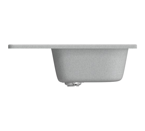 Мойка mixline ML-GM18 с крылом, серая, 310, 490х640х190 мм 525141