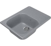 Мойка mixline ML-GM18 с крылом, темно-серая, 309, 490х640х190 мм 525143
